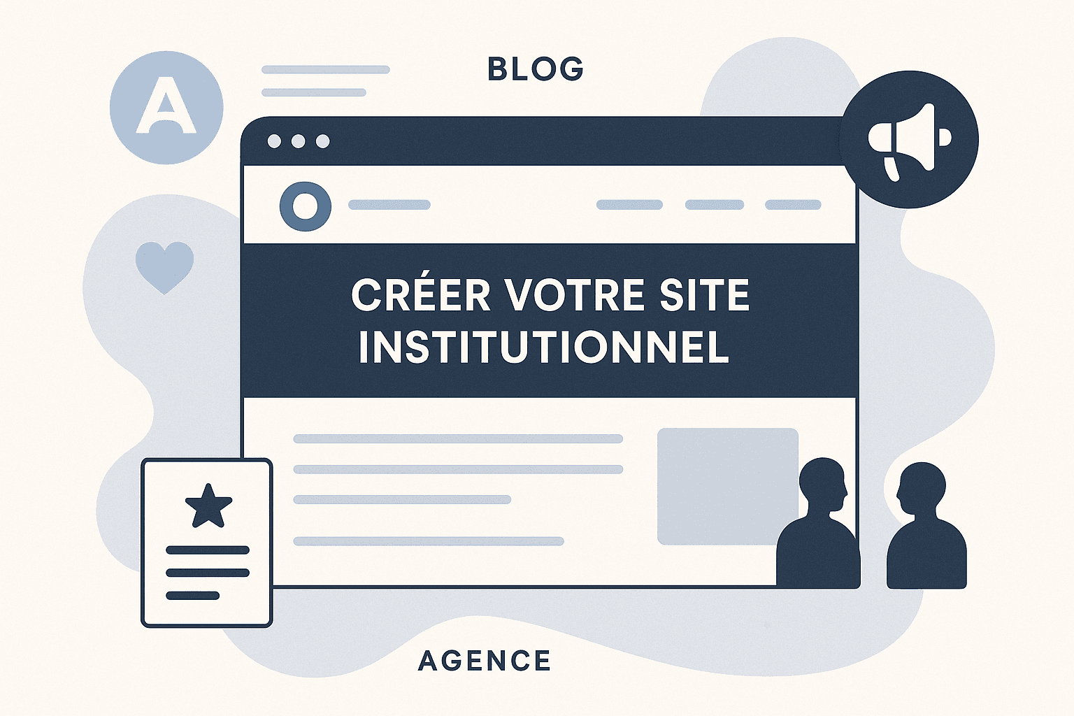 Page Couverture Agence Web - site institutionnel